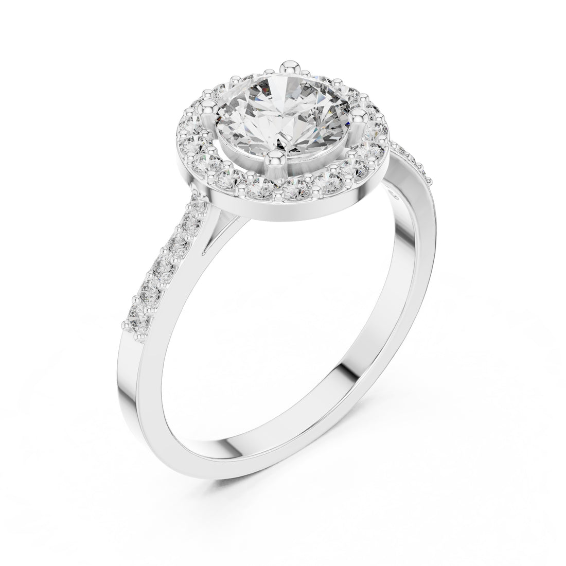 1.35 Carat Certified Lab-Grown Diamond Engagement Ring For Women's – Solitaire Ring – Prong Set 14K Gold Wedding Ring