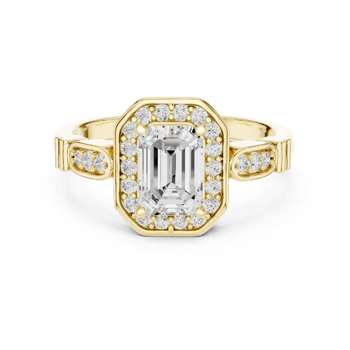 1.28 Carat Certified Lab-Grown Diamond Engagement Ring For Women's – Solitaire Ring – Prong Set 14K Gold Wedding Ring