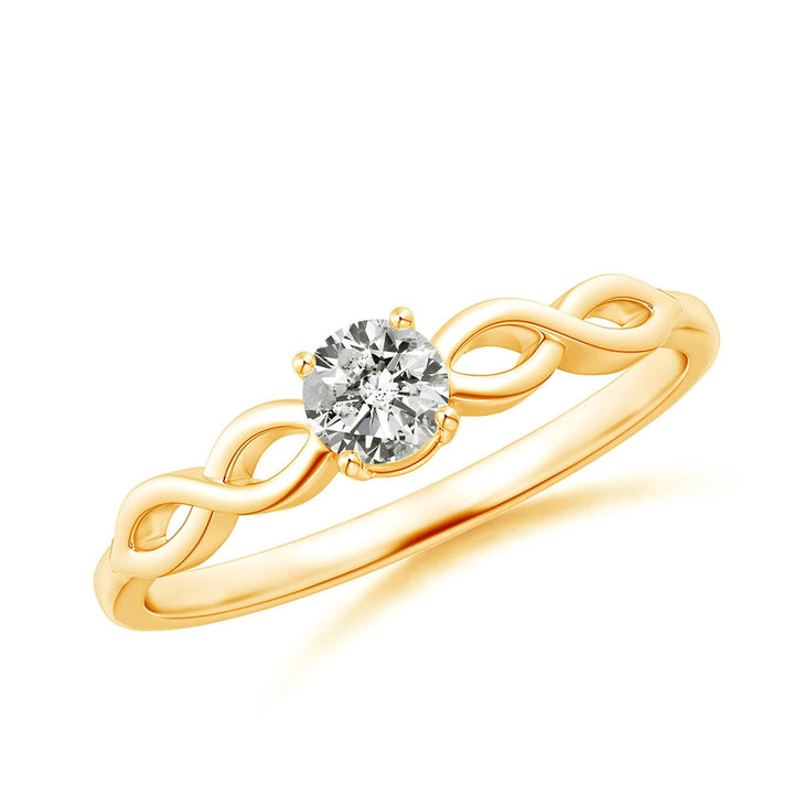 0.50 CT Certified EF Lab Grown Diamond Women's Engagement Ring 925 Sterling Silver With Vermeil Gold