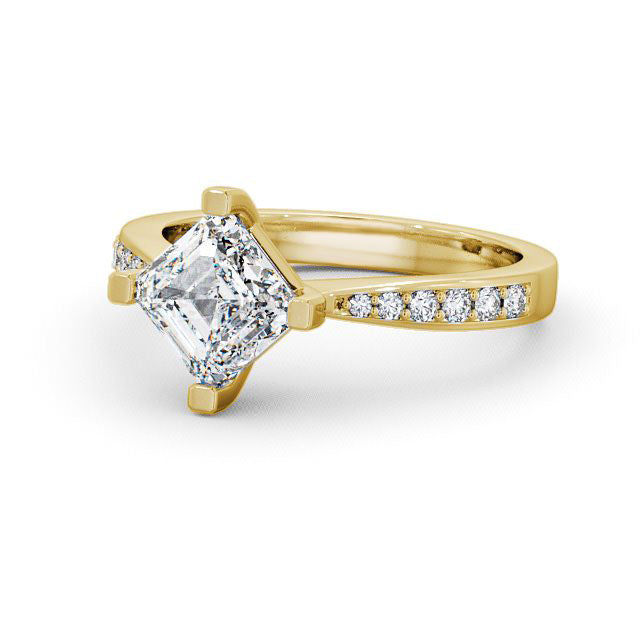 Certified 1.15 CT Princess Cut EF VS/SI Lab Grown Diamond Prong Set Engagement Ring 925 Sterling Silver With Vermeil Gold