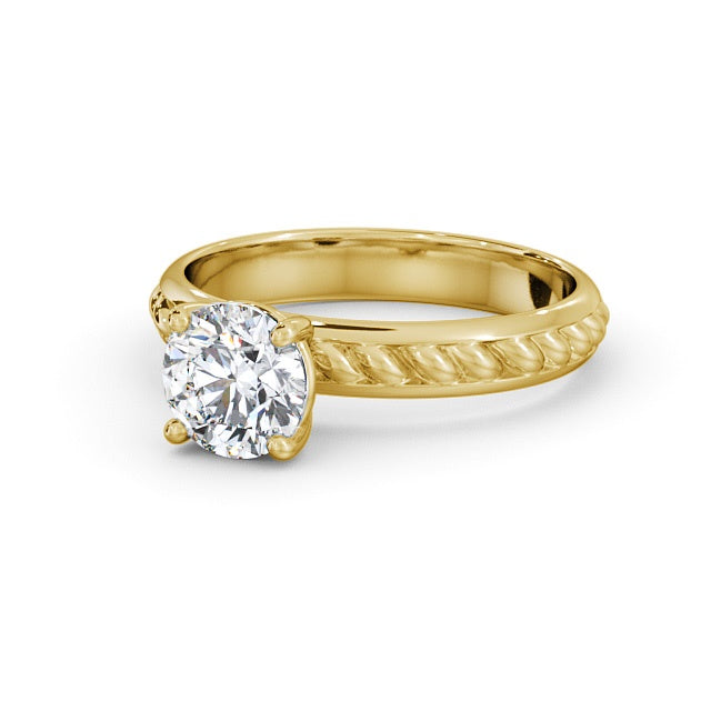 Certified 1 CT VS/SI Lab Grown Diamond Nordic Gold Engagement Ring (Demi-Fine)