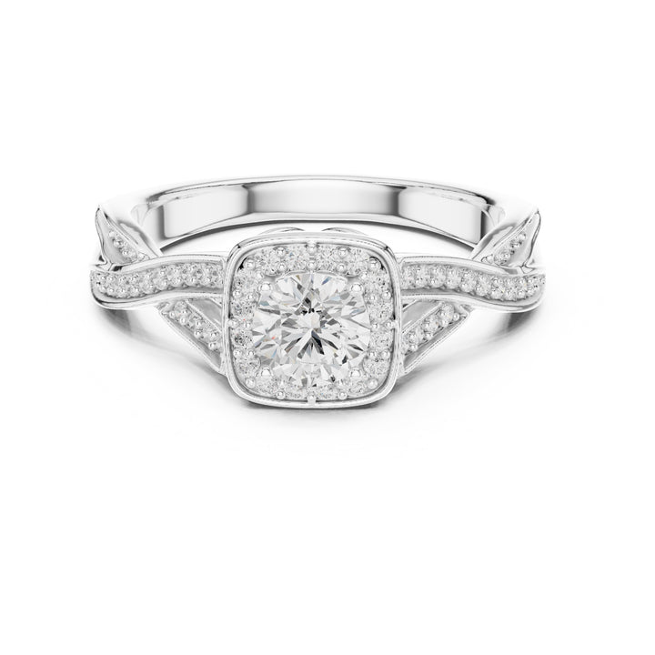 Lab Diamond Wedding Band, Round Brilliant EF/VS Matching Band with Engagement Ring, Stacking Band Gift 14K Gold