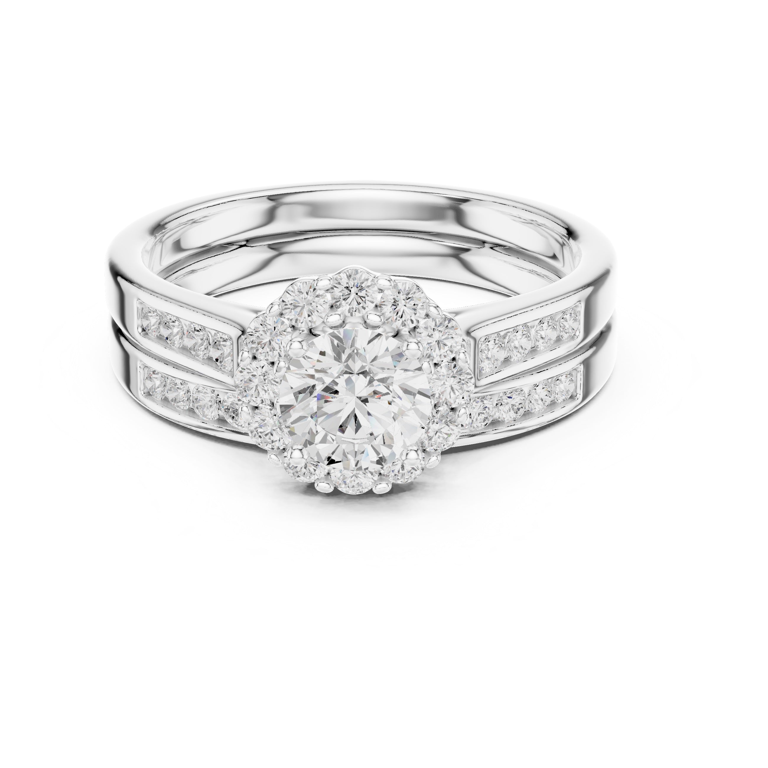 Lab Diamond Wedding Band, Round Brilliant EF/VS Matching Band with Engagement Ring, Stacking Band Gift 14K Gold
