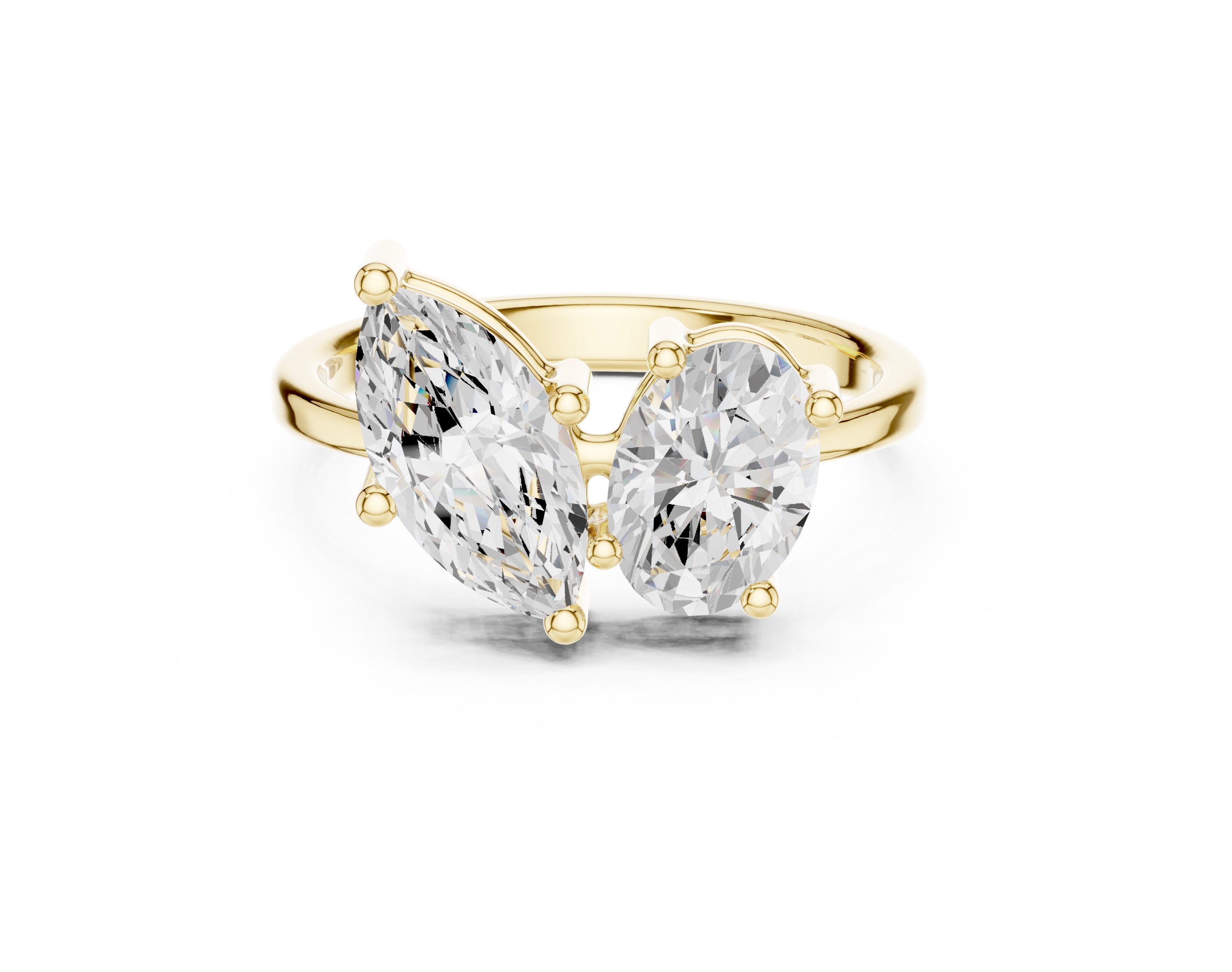2.03CTW EF VS/SI Lab-Grown Diamond Ring Engagement or Wedding Ring for Women in 14K Gold, Perfect Anniversary Gift