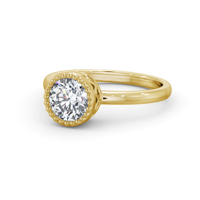 Certified 1 CT VS/SI Lab Grown Diamond  Engagement Ring 925 Sterling Silver With Vermeil Gold