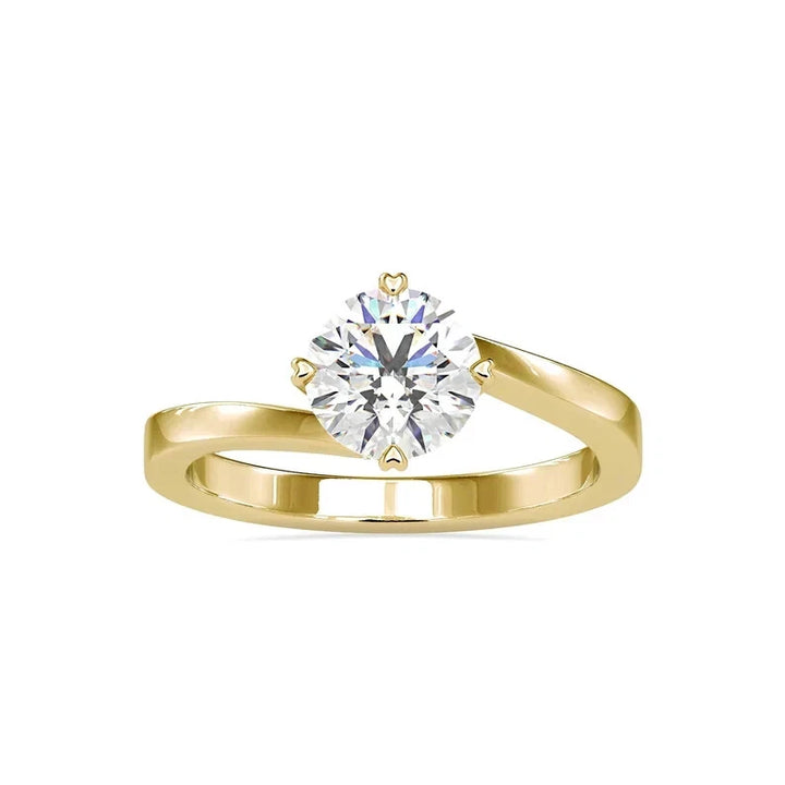 Nordic Gold 1 CT Certified VS/SI Lab Grown Diamond Engagement Ring (Demi-Fine)