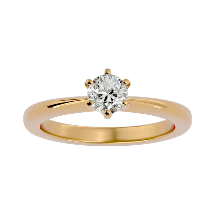 Certified 1.00 CT Round Cut EF VS/SI Lab Grown Diamond Nordic Gold Ring (Demi -Fine)