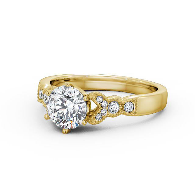 Certified 1.10 CT Round Cut VS/SI Lab Grown Diamond Wedding Ring 925 Sterling Silver With Vermeil Gold