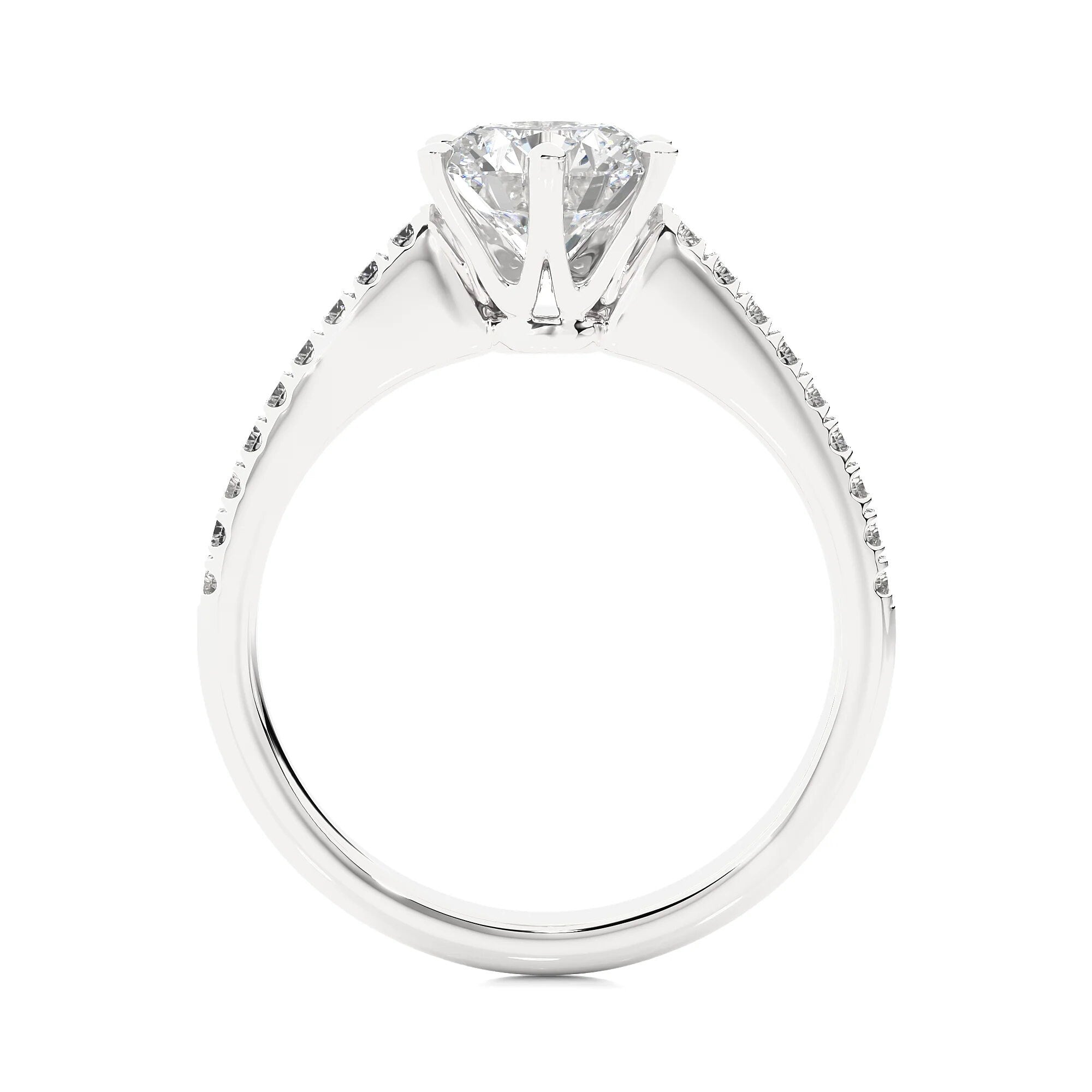 1.50 Ct IGI Certified EF VS/SI Lab Grown Diamond Solitaire Engagement Ring – 6-Prong Setting in 14K Gold or Platinum