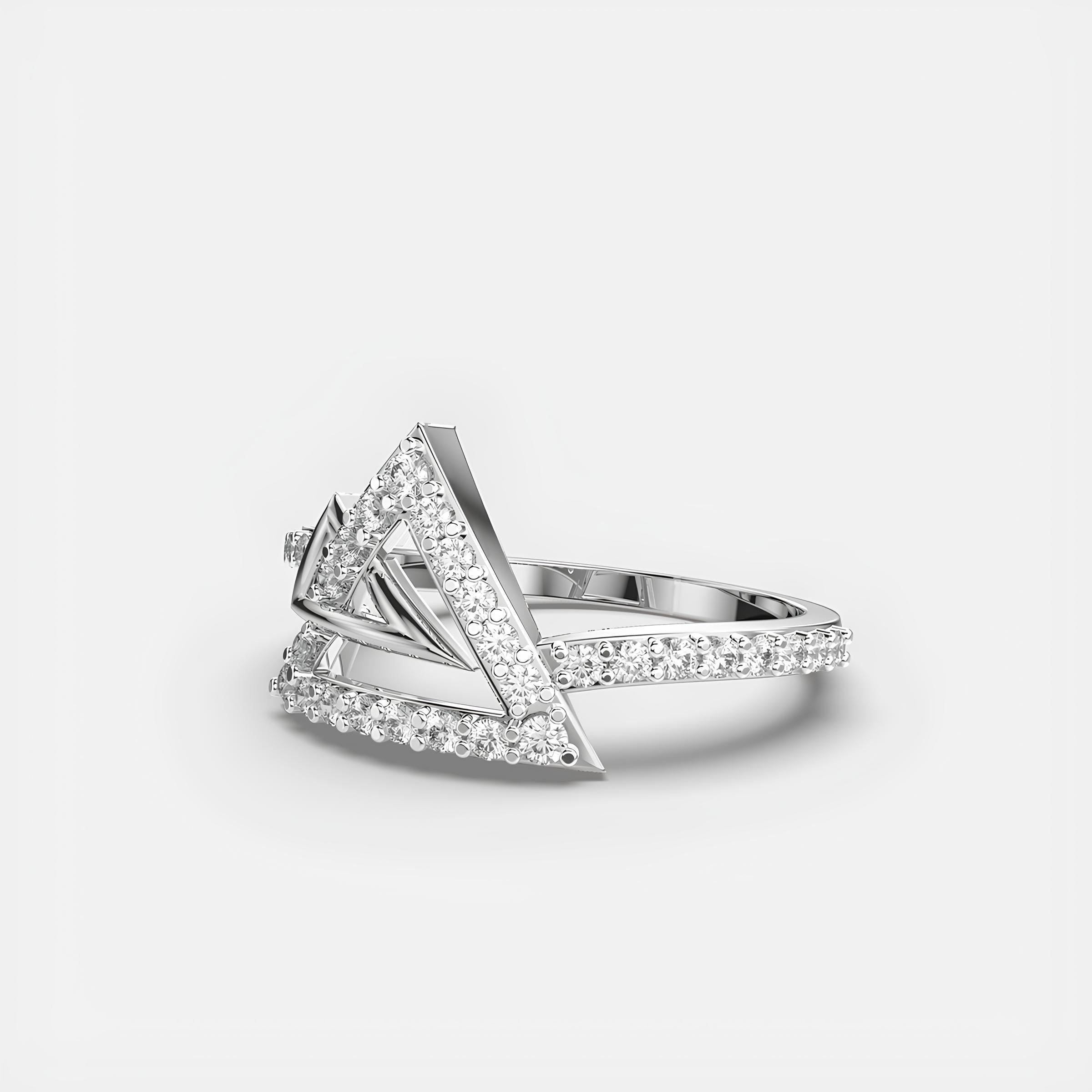 Round EF VS/SI Lab-Grown Diamond Unique Half Eternity Wedding Band – 14K Yellow Gold