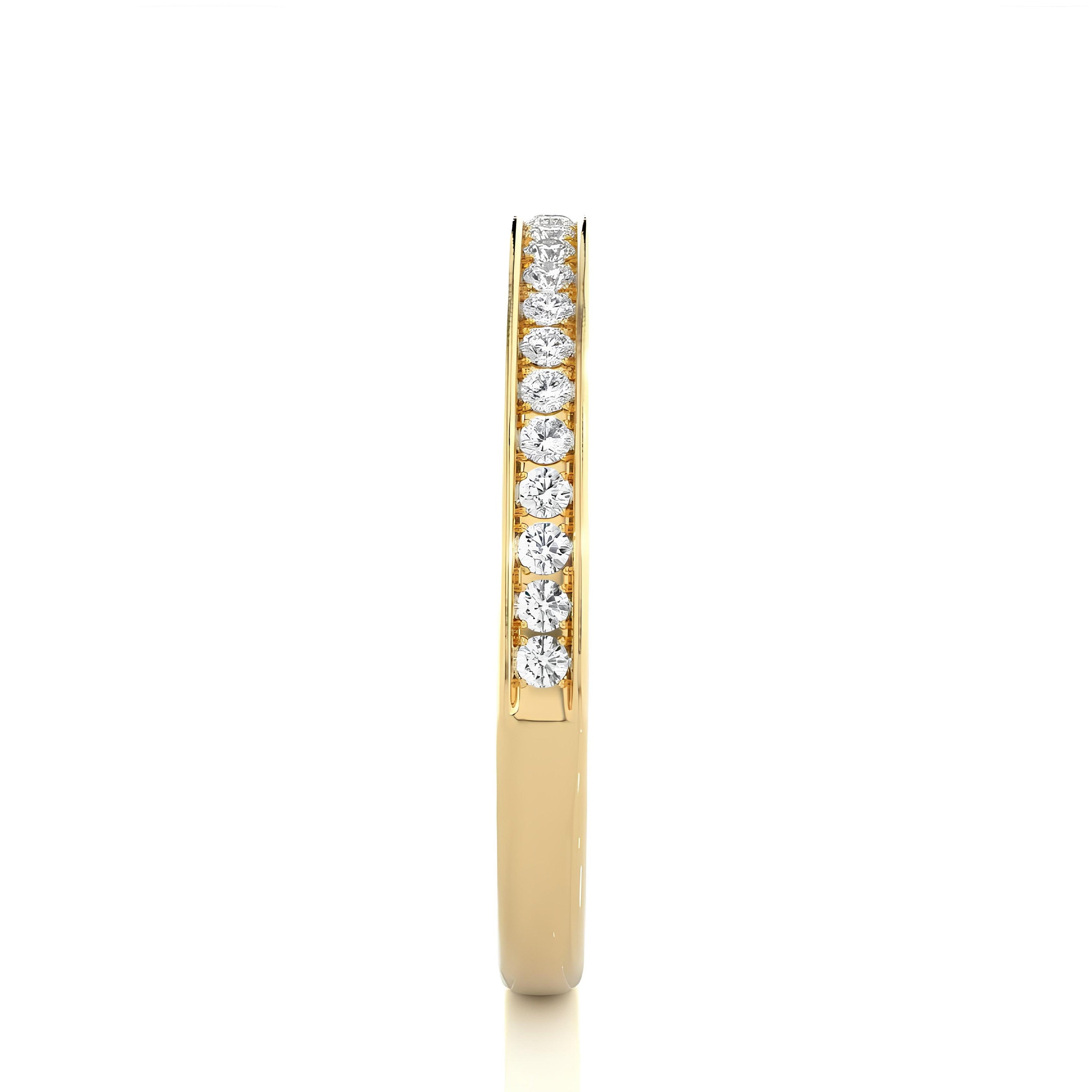 0.20 CT EF VS/SI Certified Lab-Grown Diamond Wedding Band – 14K Gold Engagement or Stacking Ring