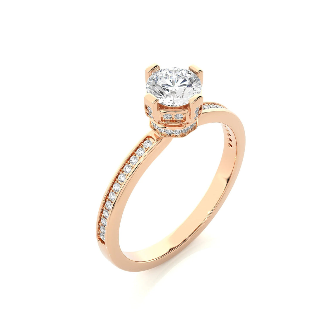 Dazzling 1.00 Ct IGI Certified Lab Grown Diamond Solitaire Exquisite Engagement Ring - Luxurious 14k Gold & Platinum Conflict Free Wedding Band