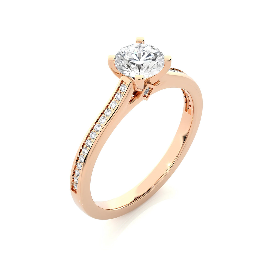 1.00 Ct IGI Certified EF VS/SI Lab-Grown Diamond Solitaire Engagement Ring – Set in 14K Gold or Platinum – Elegant Wedding & Anniversary Gift