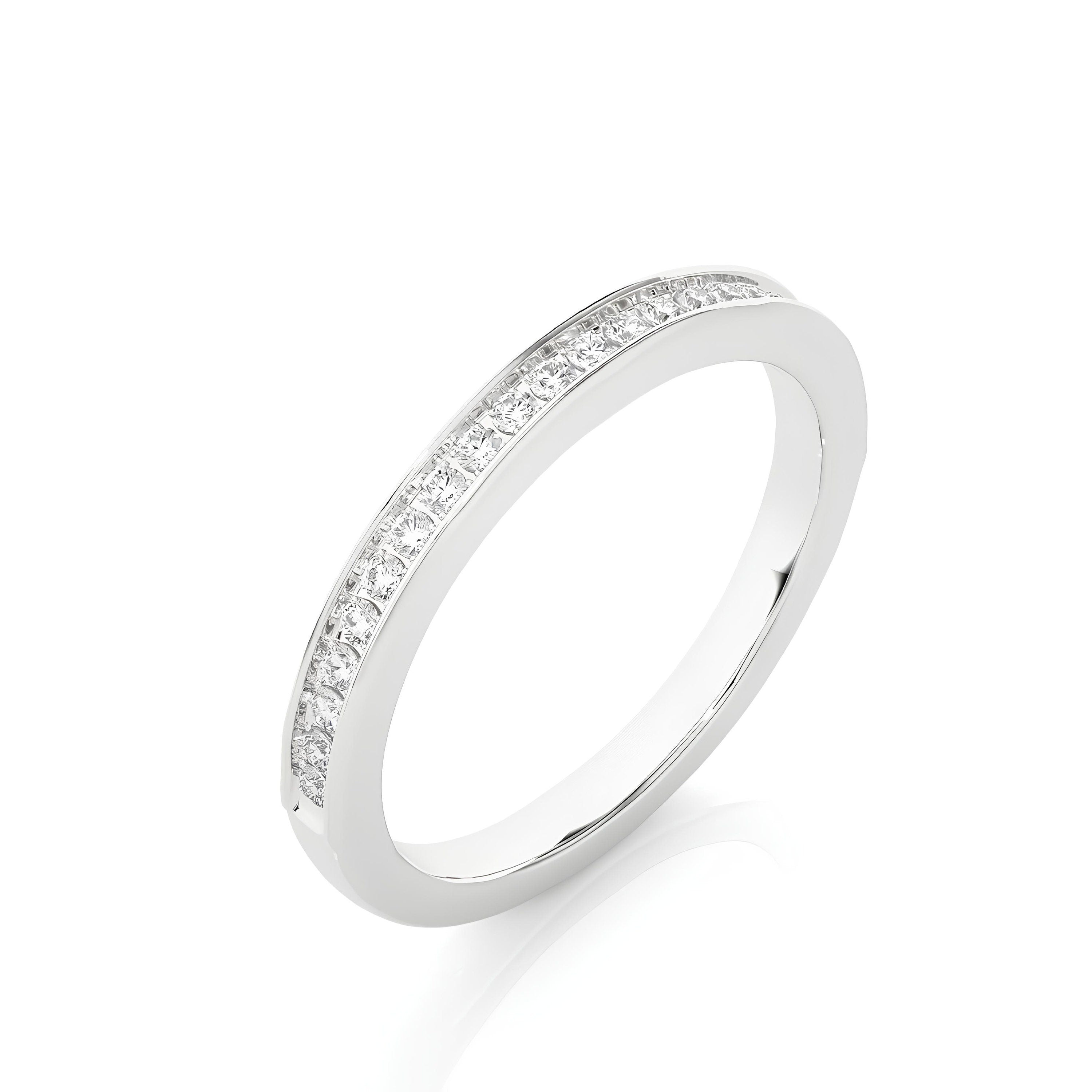 0.20 CT EF VS/SI Certified Lab-Grown Diamond Wedding Band – 14K Gold Engagement or Stacking Ring
