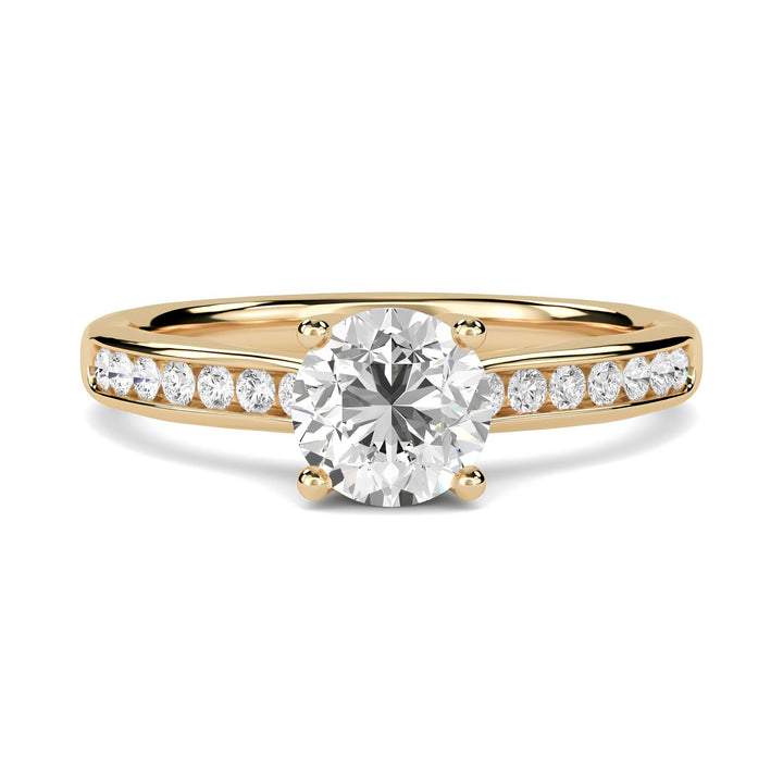 1.00 TCW Round Cut EF VS/SI Lab-Grown Diamond Ring – Platinum Engagement or Wedding Band for Women, Anniversary Gift