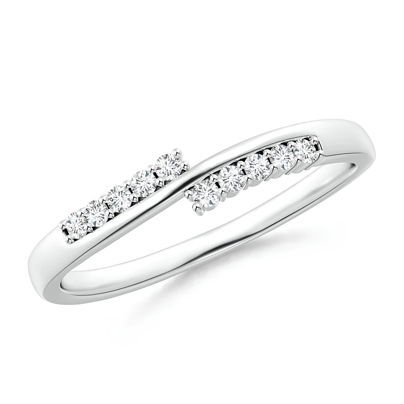 Delicate Diamond Ring Lab Created Diamond 14K Solid Rose Gold Wedding Band Woman's Half Eternity Wedding Ring