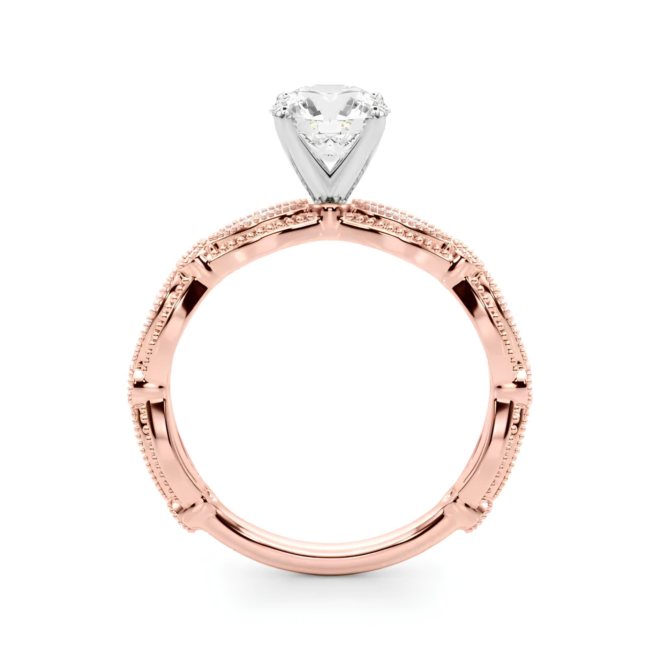 Mirabelle Engagement Ring – 1.50 CT IGI Certified EF VS/SI Lab-Grown Diamond Solitaire | 14K Gold Wedding Ring Gift