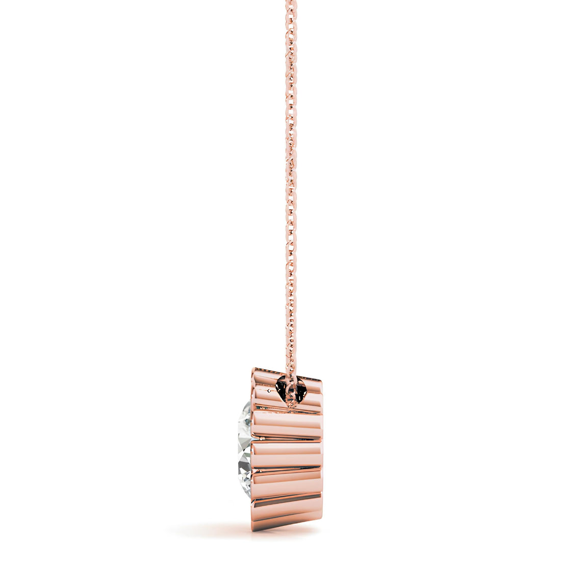 0.25 to 2.00 Ctw Lab Grown Round Diamond Pendant Necklace, IGI Certified Diamond Pendant, Anniversary Gift, Gift for Daughter, Wife & Mother