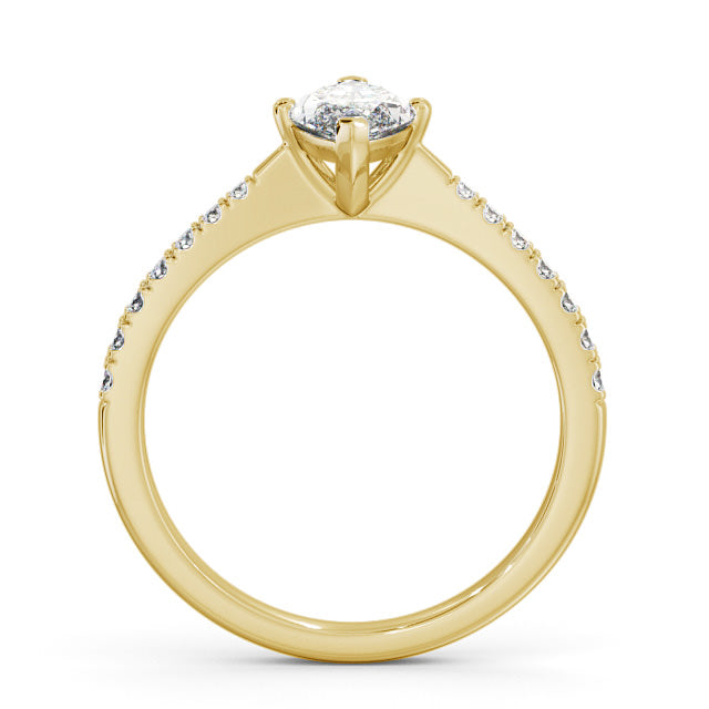 Certified 1.15 CT Marquise Cut EF Lab Grown Diamond Engagement Ring 925 Sterling Silver With Vermeil Gold
