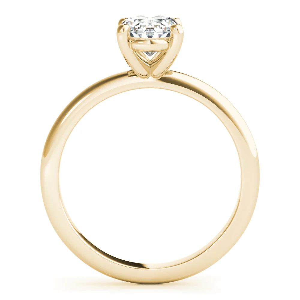 Certified 1.00 CT Oval Cut EF VS/SI Lab Grown Diamond Delicate Engagement Ring 925 Sterling Silver With Vermeil Gold
