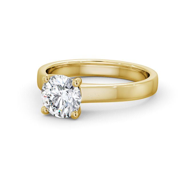 Certified 1.00 CT Round Cut VS/SI Lab Grown Diamond Beautiful Wedding Ring 925 Sterling Silver With Vermeil Gold