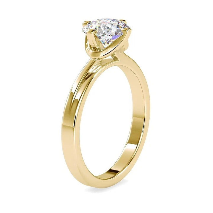 1 CT Certified VS/SI Lab Grown Diamond Studded In Nordic Gold Ring (Demi-Fine)