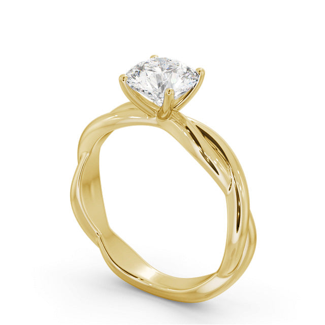 Certified 1.00 CT Round Cut EF VS/SI Lab Grown Diamond Wedding Ring 925 Sterling Silver With Vermeil Gold