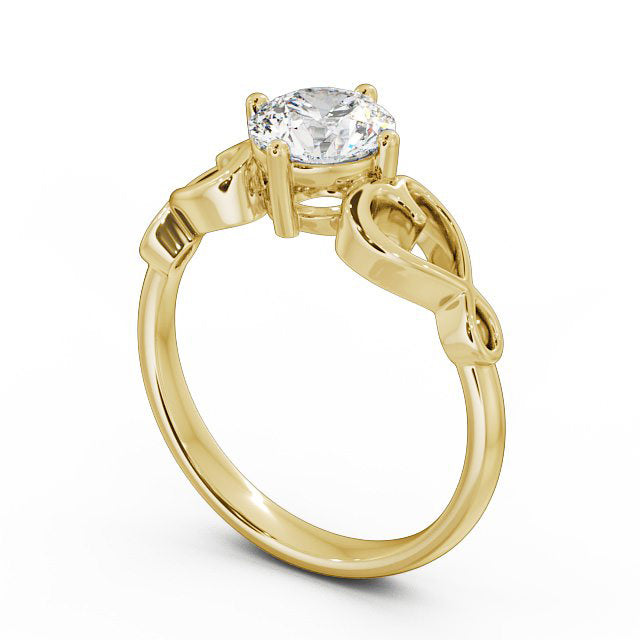 Certified 1.00 CT VS/SI Lab Grown Diamond Women's Engagement Ring 925 Sterling Silver With Vermeil Gold