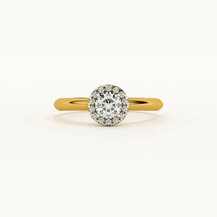 Certified 1.21 CT EF VS/SI Lab Grown Diamond Women's Engagement Ring 925 Sterling Silver With Vermeil Gold