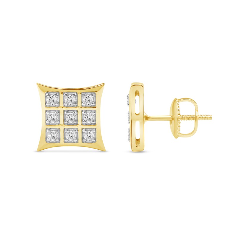 0.80 CT Round Cut Certified VS/SI Lab Grown Diamond Stud Earrings 925 Sterling Silver With Vermeil Gold