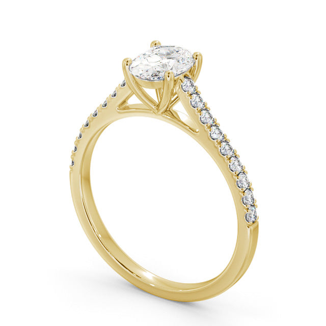 Certified 1.18 CT Oval Cut VS/SI Lab Grown Diamond Wedding Ring 925 Sterling Silver With Vermeil Gold