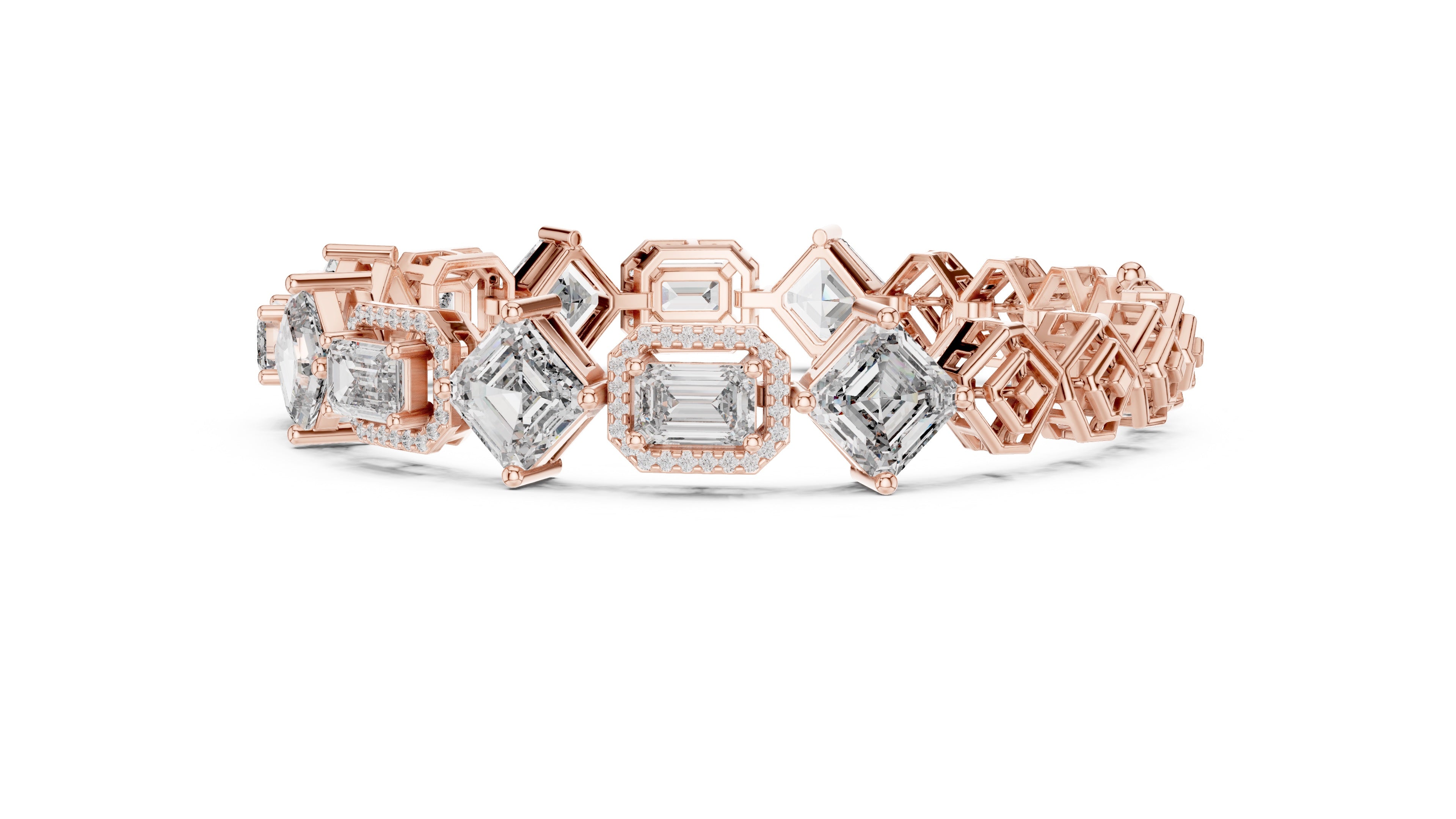 12.04 CT EF VS/SI Lab Grown Certified Diamond Tennis Wedding Bracelet For Women's 14K Yellow Gold