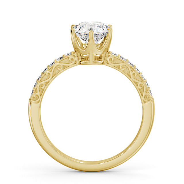 Certified 1.07 CT Round Cut VS/SI Lab Grown Diamond Nordic Gold Wedding Ring (Demi-Fine)