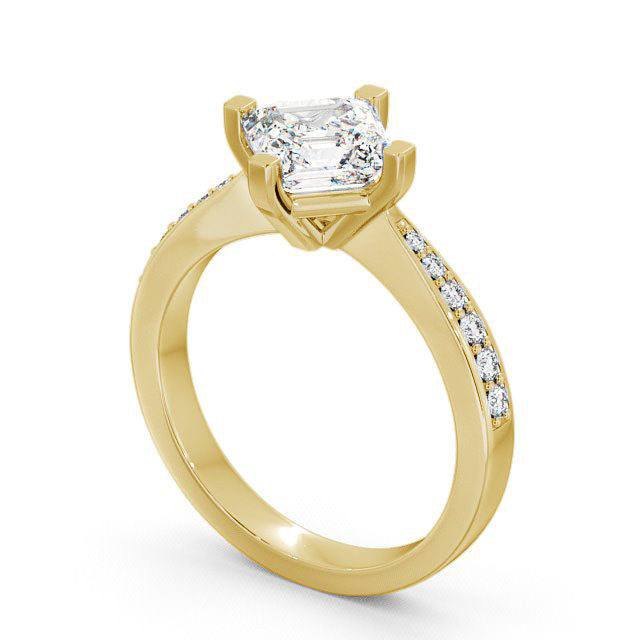 Certified 1.15 CT Princess Cut EF VS/SI Lab Grown Diamond Prong Set Engagement Ring 925 Sterling Silver With Vermeil Gold