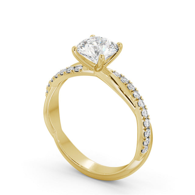 Nordic Gold Wedding Ring Certified 1.20 CT EF VS/SI Lab Grown Diamond (Demi-Fine)