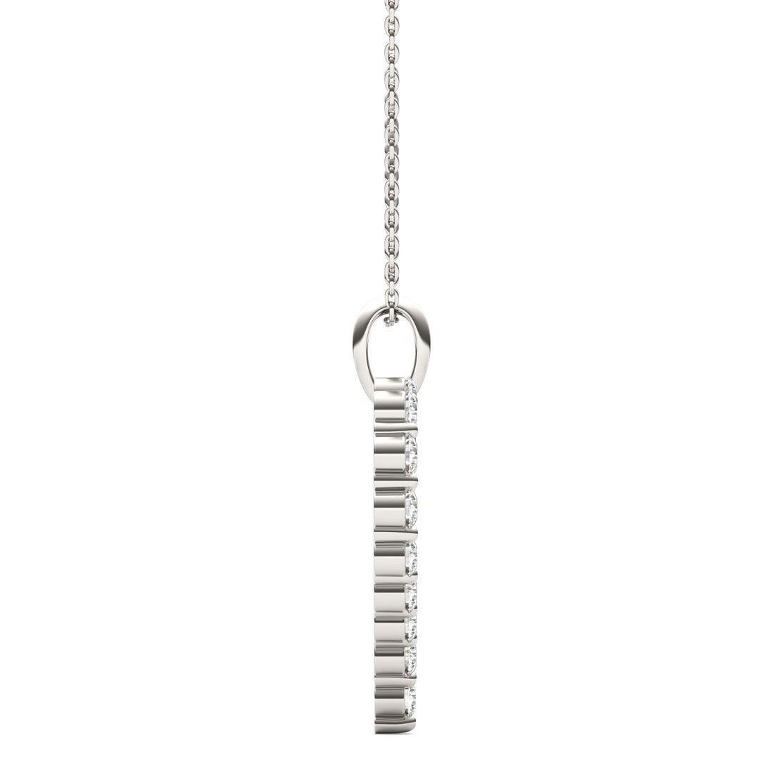 0.76 CT Round Cut EF VS/SI Lab Grown Diamond Pendant 925 Sterling Silver With Vermeil Gold (Without Chain)