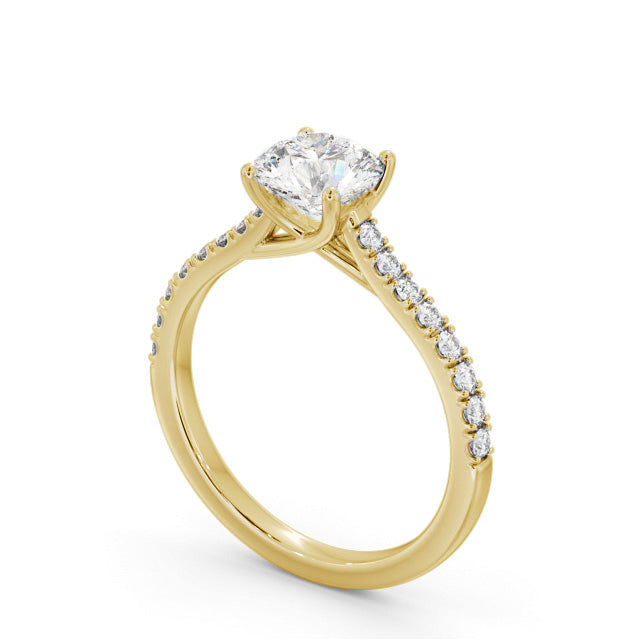 Certified 1.20 CT Round Cut EF VS/SI Lab Grown Diamond Nordic Gold Wedding Ring (Demi-Fine)