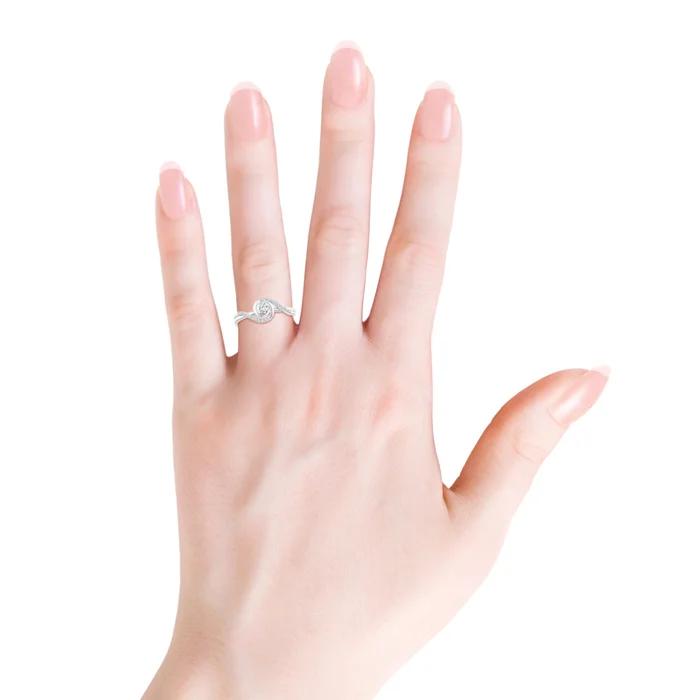 Elegant Half Eternity Diamond Ring EF VS/SI Lab-Created Diamond Wedding Band or Engagement Ring for Women in 14K Solid Gold