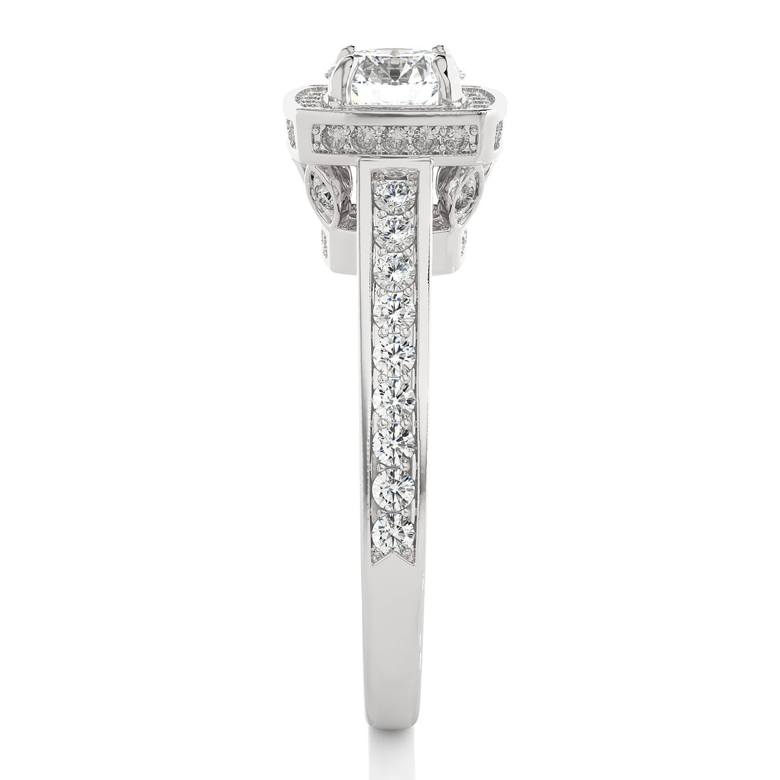 Timeless Elegance: Certified Lab Grown Diamond Vintage Wedding Ring with Hidden Halo 1.42 CT / Luxe Solid Gold Engagement & Anniversary Ring