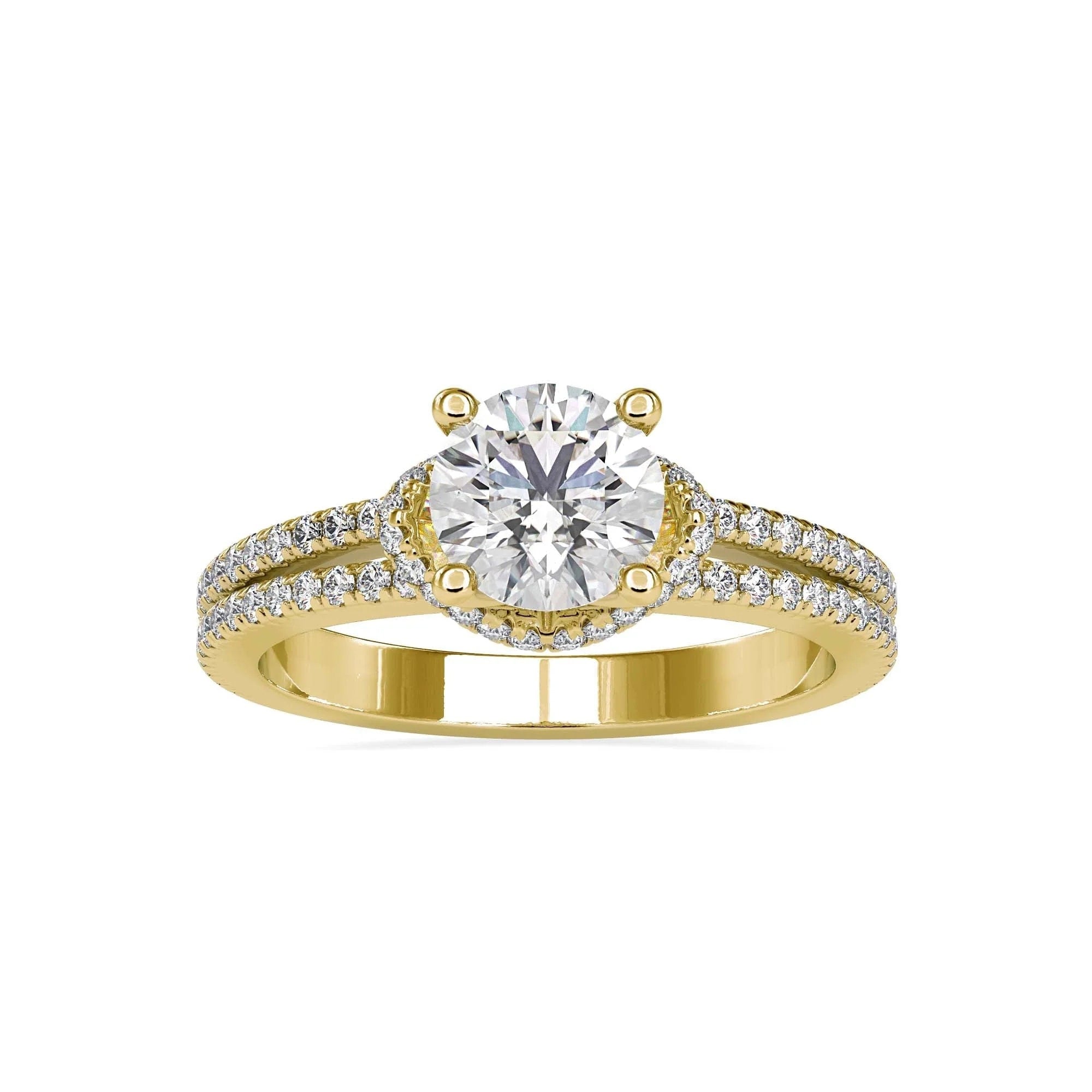 Certified 1.00 CT Lab-Grown Diamond Solitaire Engagement Ring – Conflict-Free Diamond Set in 14K Solid Gold