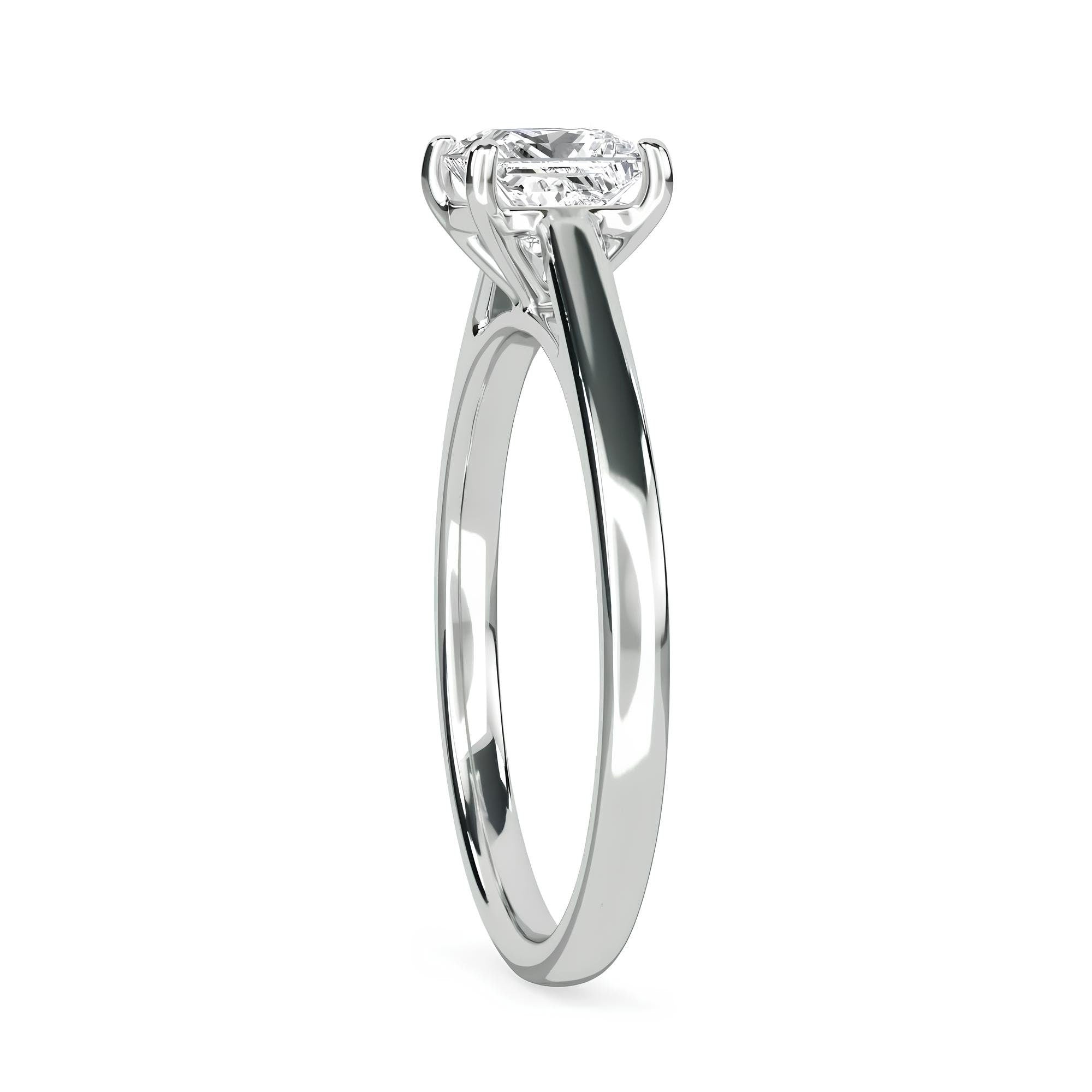 1.00 CT Princess Cut Lab-Grown Diamond Solitaire Engagement Ring – EF VS/SI Clarity in 14K Solid Gold | Timeless Wedding or Anniversary Band