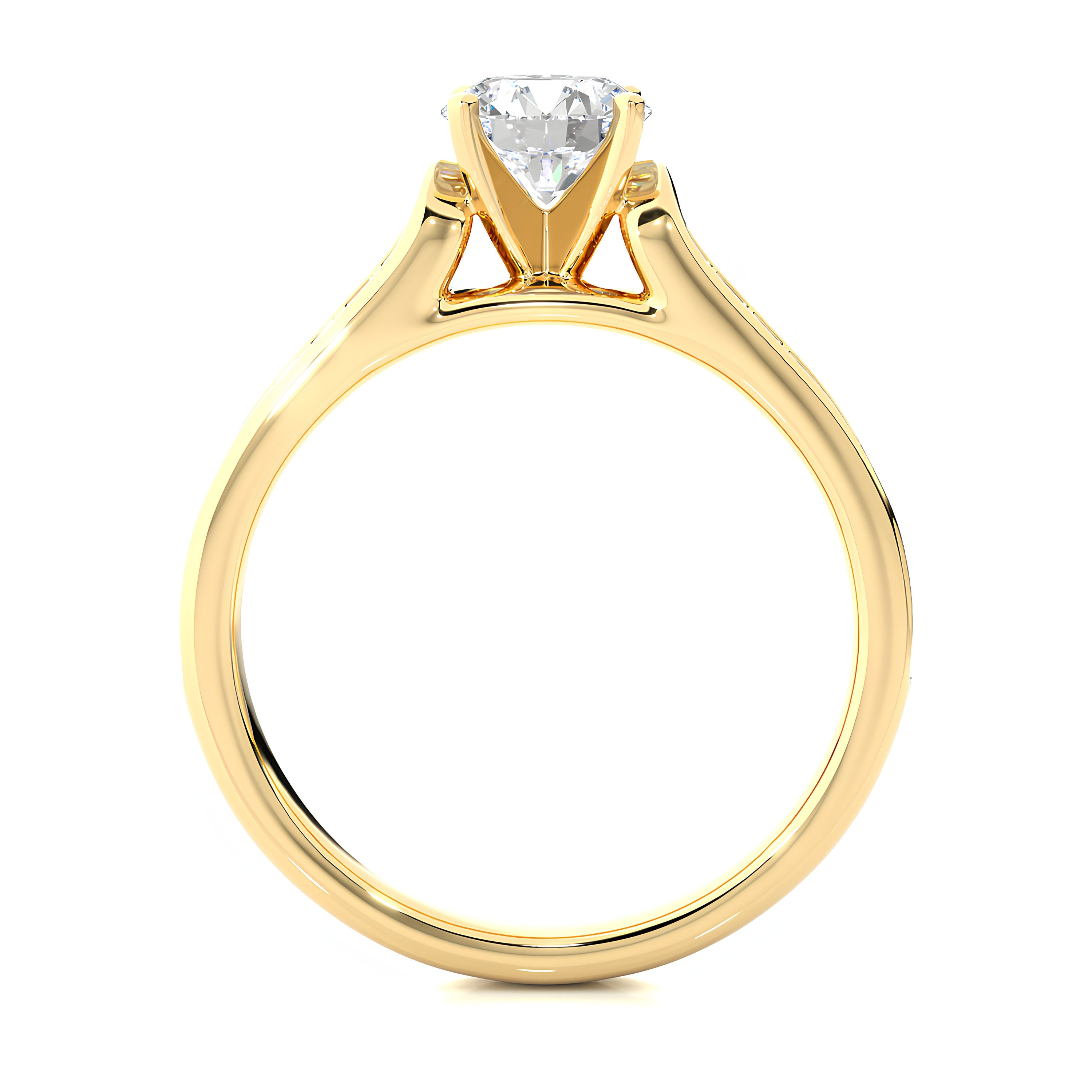 Vintage-Style Engagement Ring – 1.30 CT IGI Certified EF VS/SI Lab-Grown Diamond Solitaire | 14K Gold or Platinum Wedding Ring Gift