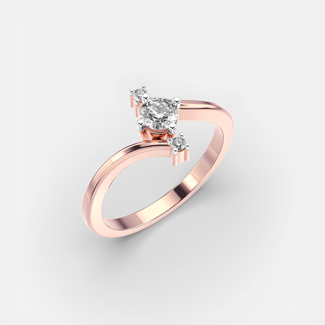 Elegant Diamond Ring ,Lab Created Diamond , 14K Solid White Gold ,Wedding Band ,Woman's Eternity Ring