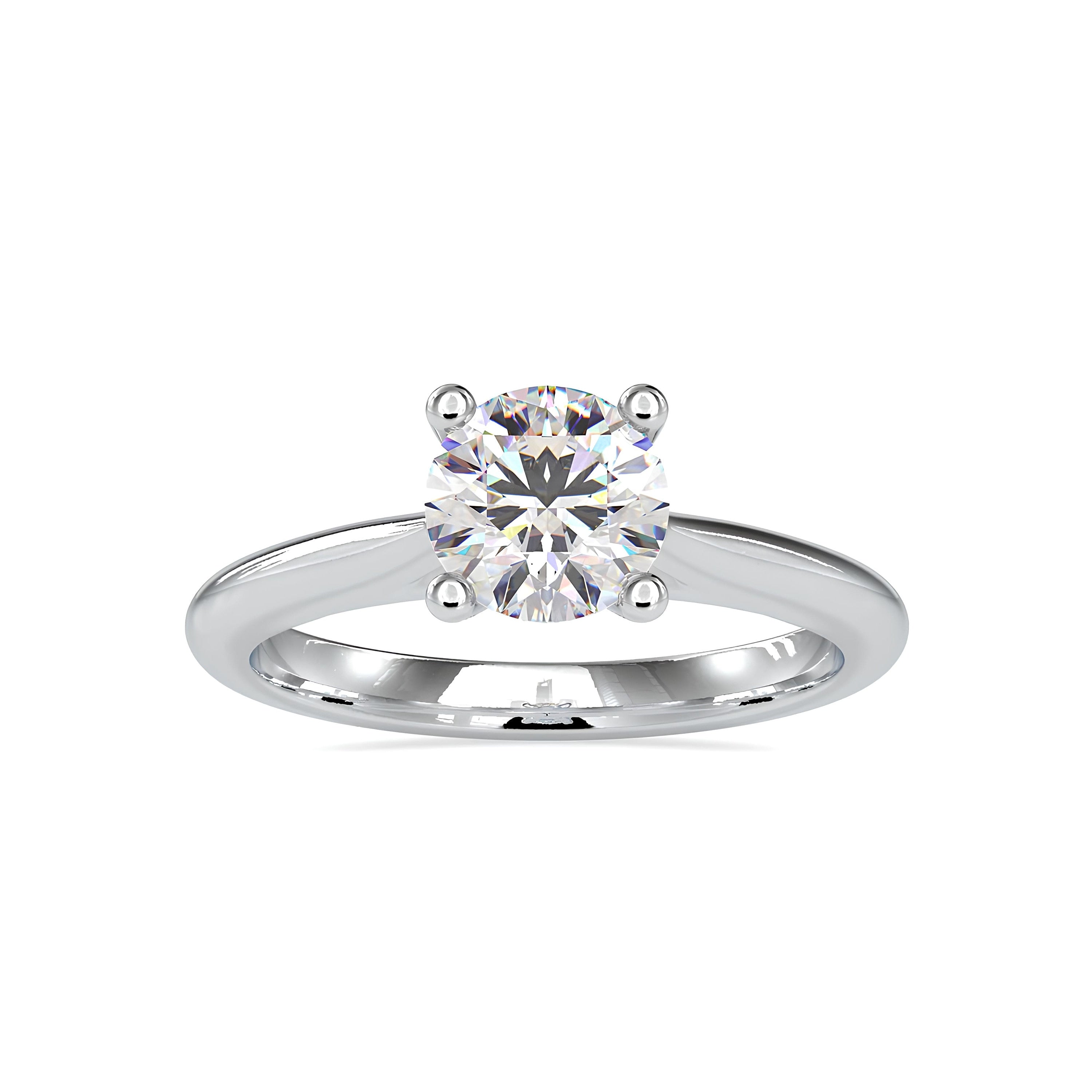 IGI Certified 0.25 - 2.00 Ct Lab Grown Diamond Solitaire Engagement Ring / 14k Real Gold Ring / Conflict Free EF VS/SI  Lab-Grown Diamonds