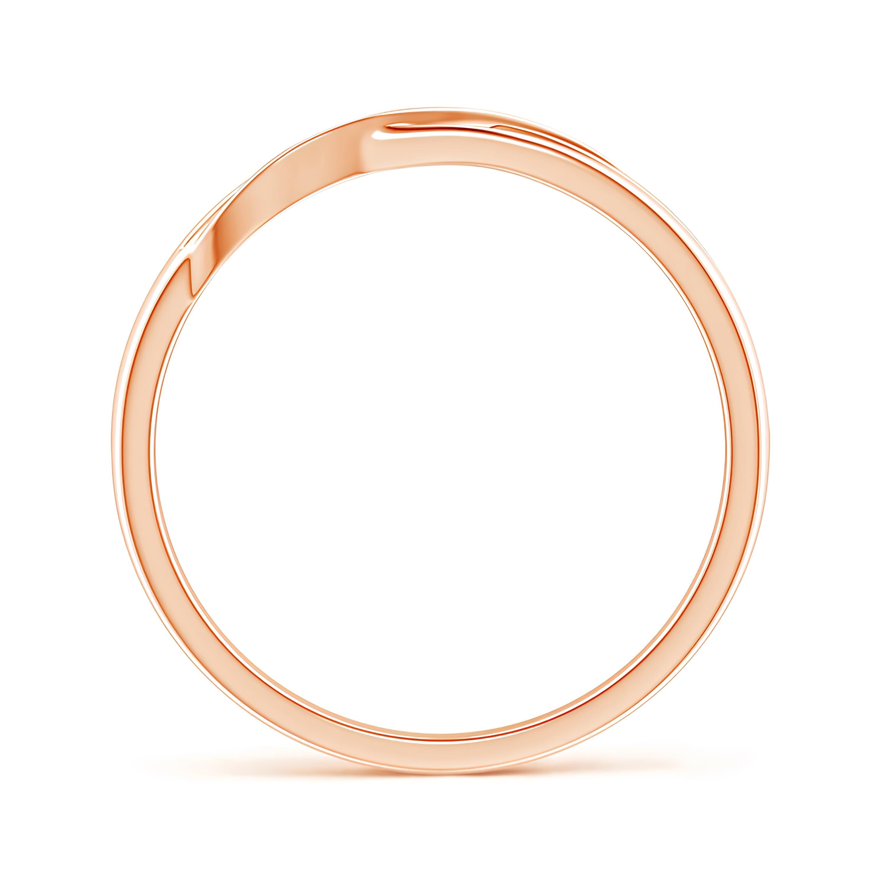 Classy Criss Cross Ring – Lab-Created Diamonds in 14K Solid Gold | Women's Half Eternity Wedding or Engagement Band