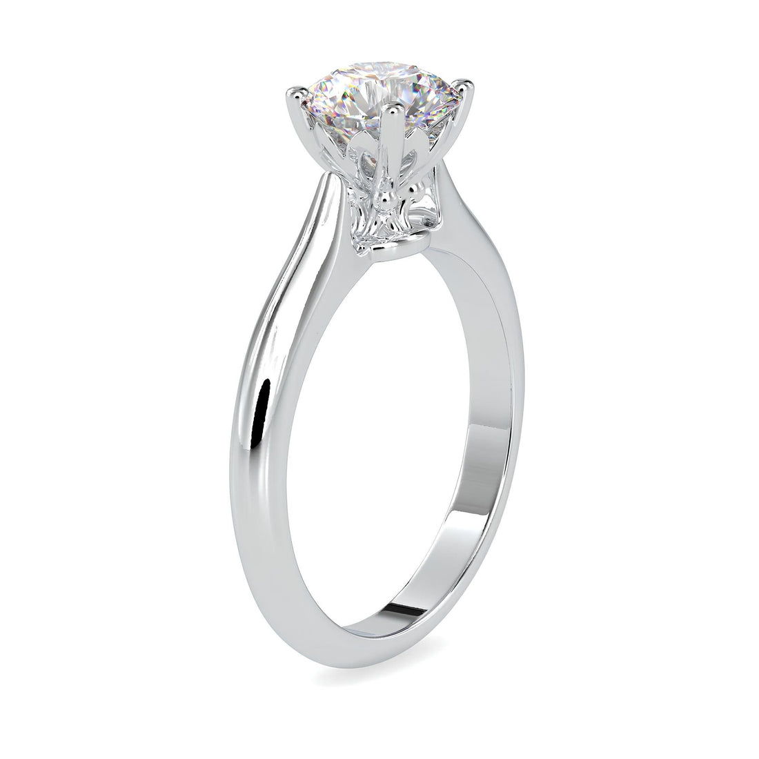 IGI Certified 1.00 Ct Lab-Grown Diamond Solitaire Engagement Ring – EF VS/SI Diamond in 14K Solid Gold – Ideal Wedding or Anniversary Gift