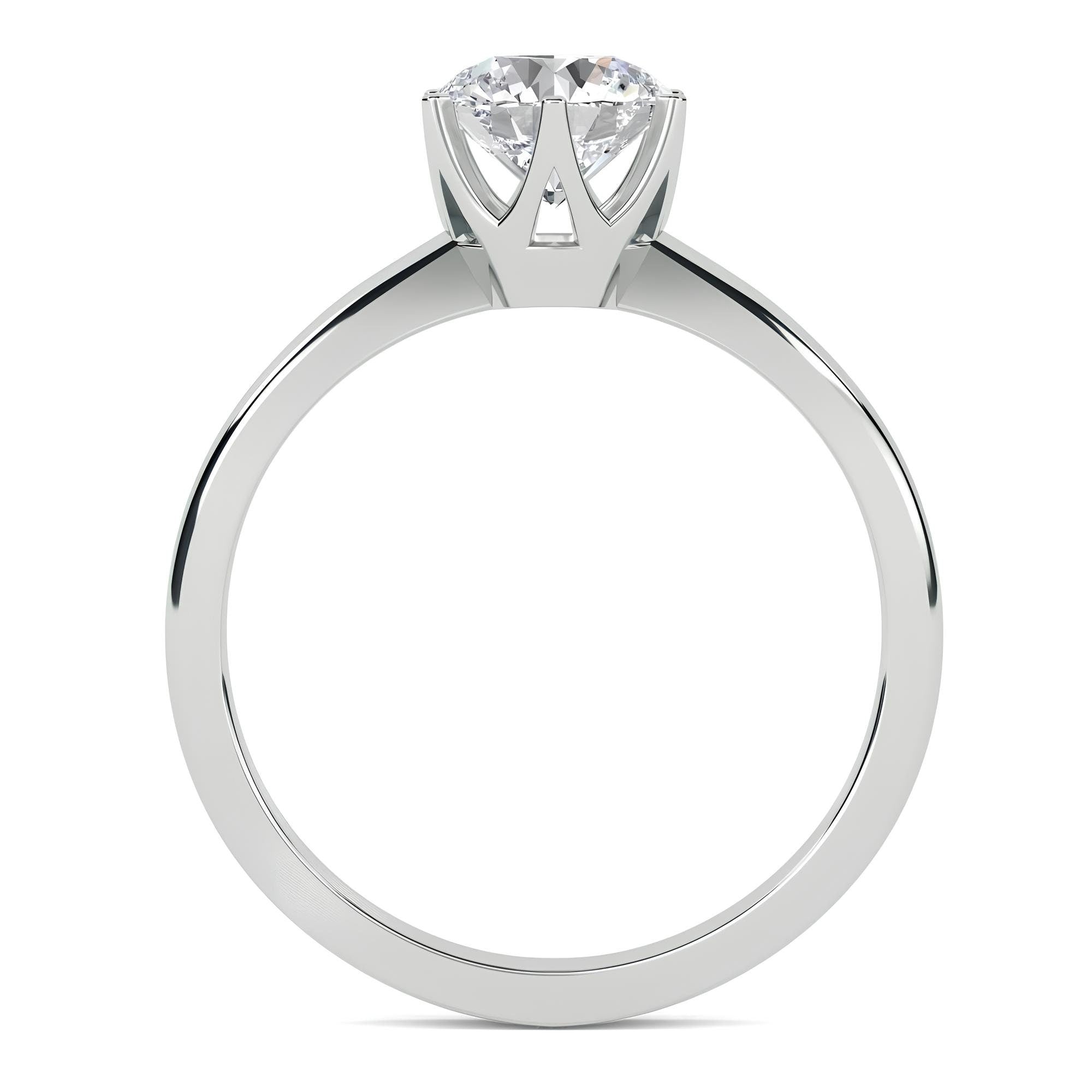 0.25–2.00 CT Round Cut EF VS/SI Lab-Grown Diamond Solitaire Engagement Ring – IGI Certified, Conflict-Free Diamond in Solid Gold Wedding Ring