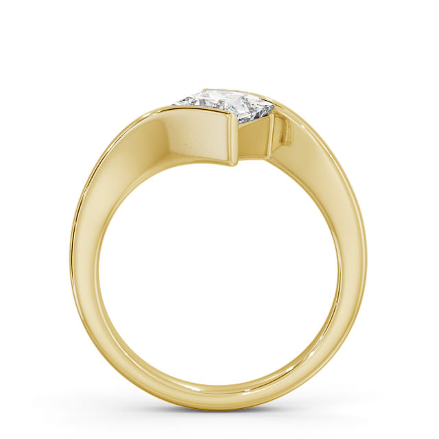 Certified 1.00 CT Princess Cut EF VS/SI Lab Grown Diamond Nordic Gold Wedding Ring (Demi-Fine)