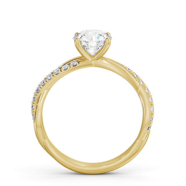 Women's Wedding Ring Certified 1.20 CT EF VS/SI Lab Grown Diamond 925 Sterling Silver With Vermeil Gold