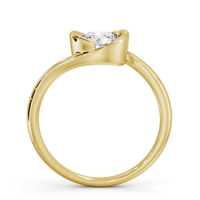 Engagement Ring Certified 1.00 CT EF VS/SI Lab Grown Diamond 925 Sterling Silver With Vermeil Gold